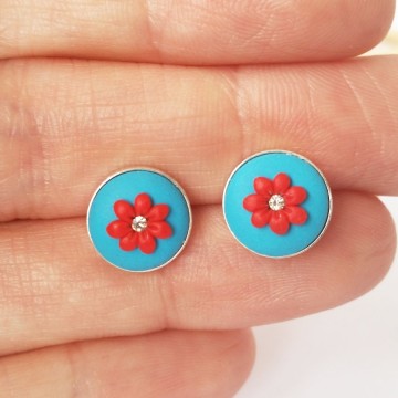 Cercei din argint Colours